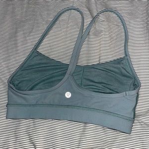 LULULEMON FLOW Y BRA SILVER DROP